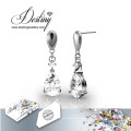 Destiny Jewellery Crystal From Swarovski Hanging Crystal Set Pendant and Earrings